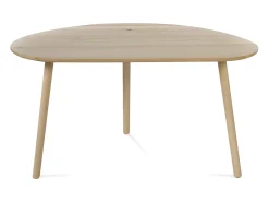 Mesa De Apoio| Mesa lateral 84x50x43,5 cm natural Castanho