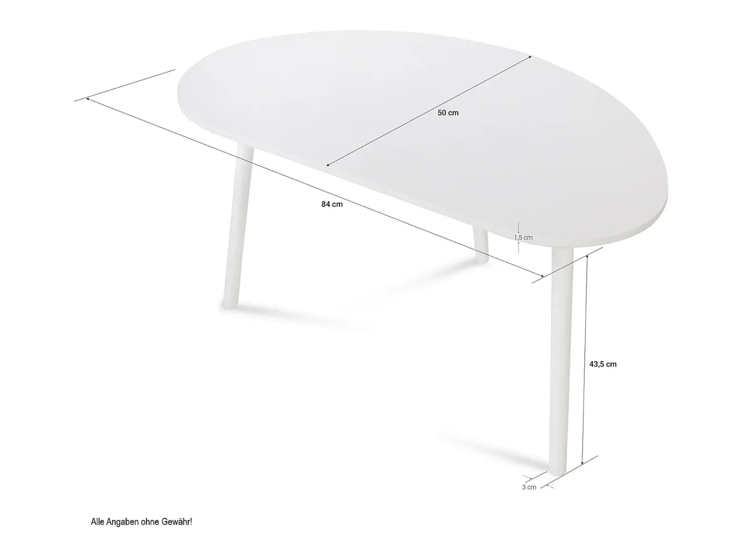Mesa De Apoio| Mesa lateral 84x50x43,5 cm natural Castanho