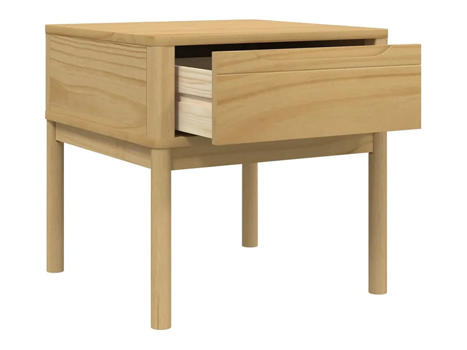 Mesa De Centro|vidaxl Mesa para candeeiro FLORO 55x55x54 cm pinho maciço castanho mel Natural claro