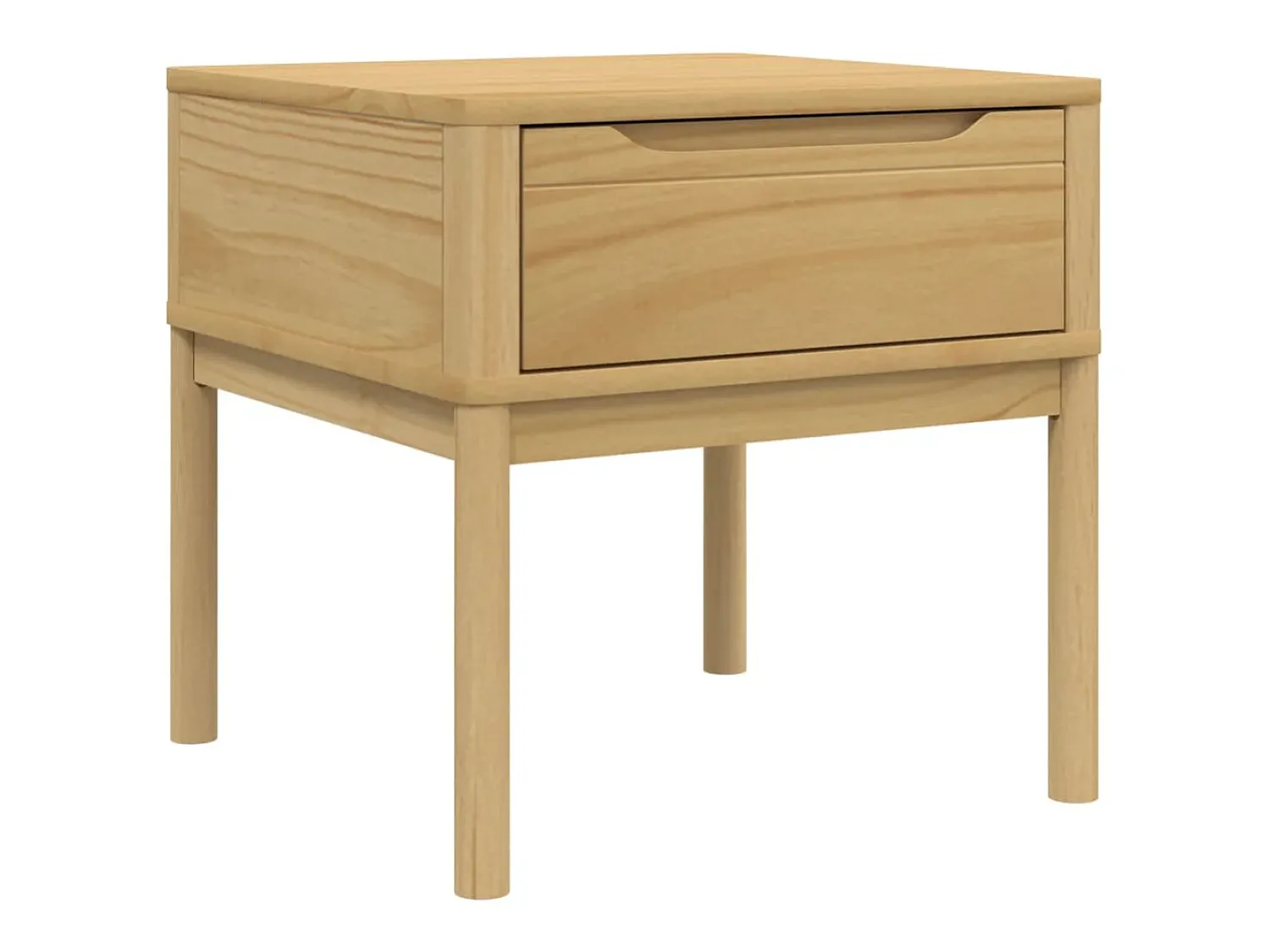 Mesa De Centro|vidaxl Mesa para candeeiro FLORO 55x55x54 cm pinho maciço castanho mel Natural claro