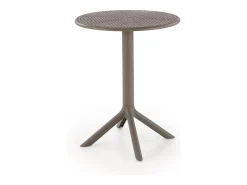 Mesa De Centro| Mesa redonda para 4 pessoas, 60x72 cm Castanho