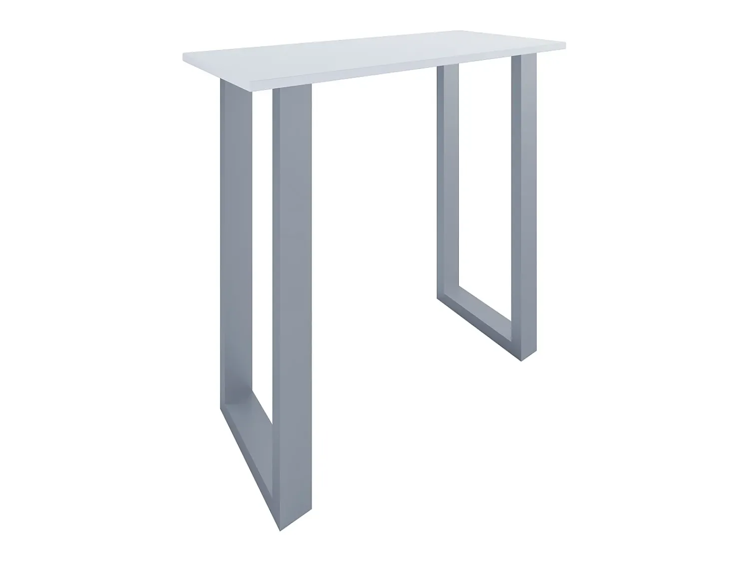VCM Mesa Bar | Tresen | Mesa em pé | Mesa alta | Mesa Bartresen - Xona 110x50 cm (Prata / Branco)^ Móvel De Bar