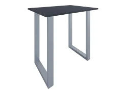 Móvel De Bar*VCM Mesa Bar | Tresen | Mesa em pé | Mesa alta | Mesa Bartresen - Xona 110x80 cm (Prata / Antracite) Multicor