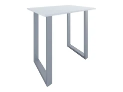 Móvel De Bar|VCM Mesa Bar | Tresen | Mesa em pé | Mesa alta | Mesa Bartresen - Xona 110x80 cm (Prata / Branco) Multicor