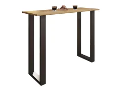 Sale VCM Mesa Bar | Tresen | Mesa em pé | Mesa alta | Mesa Barba Bar - Xona 140x50 cm (Preto / Carvalho Mel) Multicor