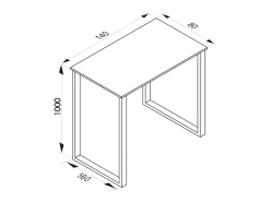 Discount VCM Mesa Bar | Tresen | Mesa em pé | Mesa alta | Mesa Barba Bar - Xona 140x80 cm (Prata / Carvalho Mel) Multicor