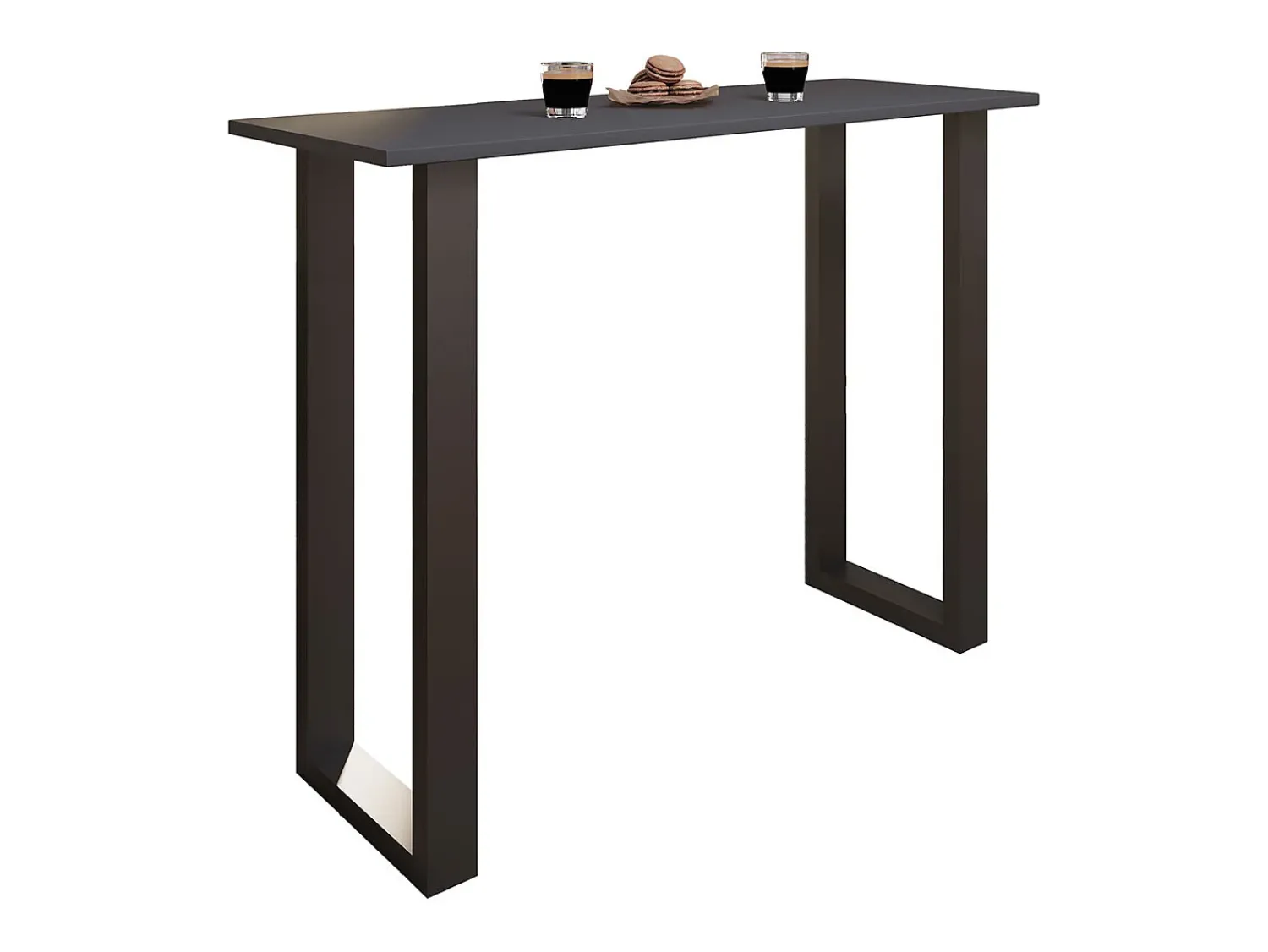 Outlet VCM Mesa Bar | Tresen | Mesa em pé | Mesa alta | Mesa Bartresen - Xona 140x50 cm (Preto / Antracite) Multicor