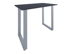 Móvel De Bar*VCM Mesa Bar | Tresen | Mesa em pé | Mesa alta | Mesa Bartresen - Xona 140x80 cm (Prata / Antracite) Multicor
