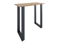 Móvel De Bar|VCM Mesa Bar | Tresen | Mesa em pé | Mesa alta | Mesa Barba Bar - Xona 110x50 cm (Preto / Carvalho Mel) Multicor