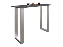 Outlet VCM Mesa Bar | Tresen | Mesa em pé | Mesa alta | Mesa Bartresen - Xona 140x50 cm (Prata / Antracite) Multicor