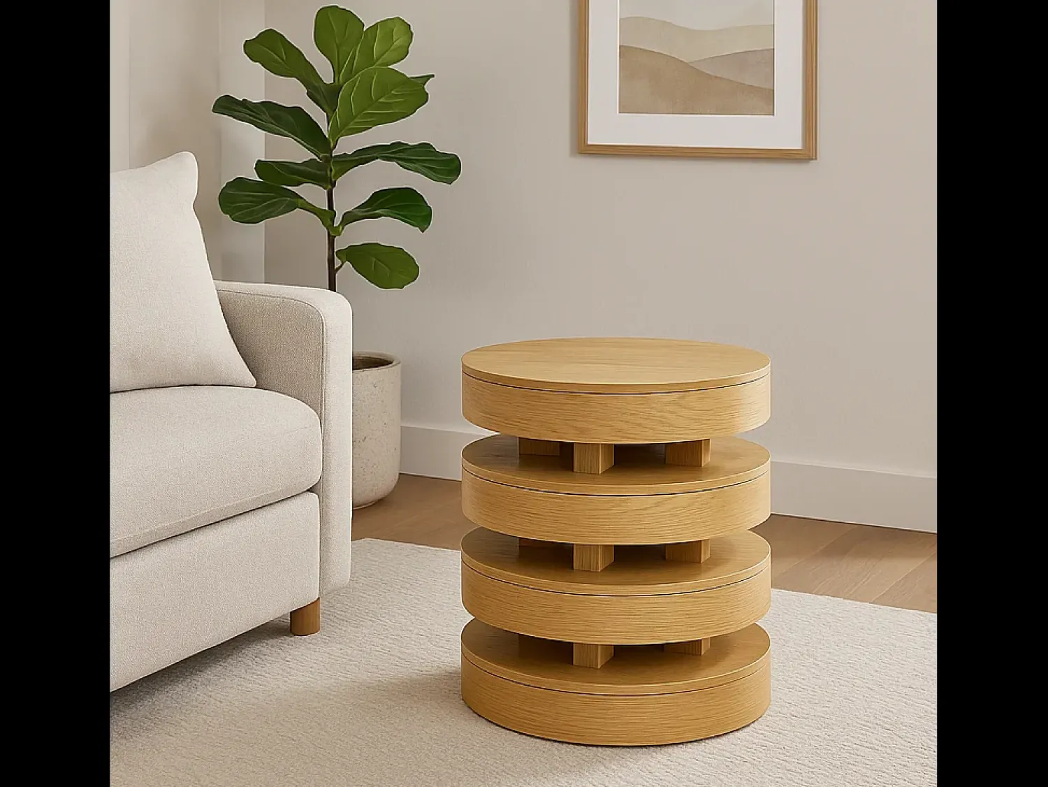 Discount Mesa 56x61x56 cm Avola av2370-60 Castanho