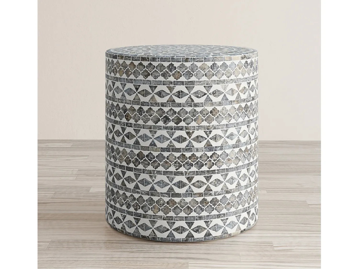 Mesa De Centro| Mesa 40,5x46x40,5 cm Cinza Avola av1730-28gt Cinzento