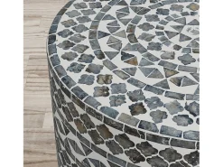 Mesa De Centro| Mesa 40,5x46x40,5 cm Cinza Avola av1730-28gt Cinzento
