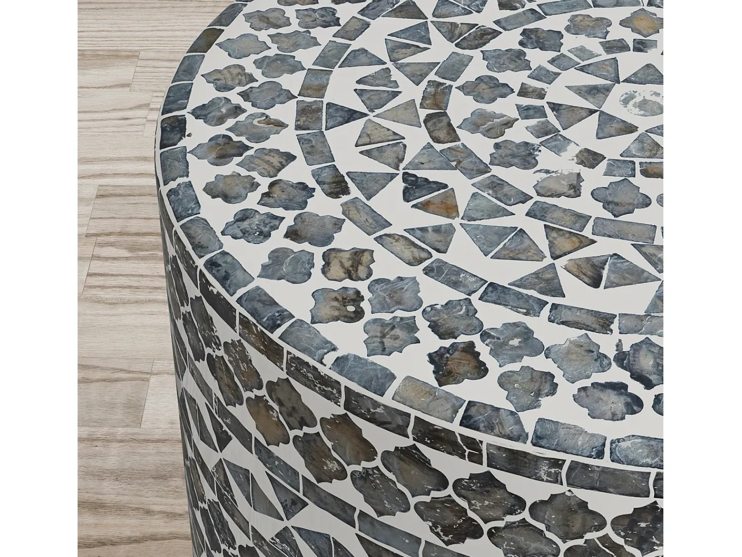 Mesa De Centro| Mesa 40,5x46x40,5 cm Cinza Avola av1730-28gt Cinzento