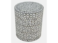 Mesa De Centro| Mesa 40,5x46x40,5 cm Cinza Avola av1730-28gt Cinzento