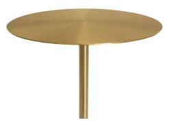 Mesa De Centro* Mesa 35x57x35 cm dourada modig m28 Branco / Dourado