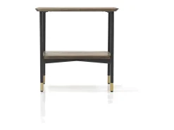 Mesa De Centro| Mesa 50x50x50 cm Labirinto Castanho