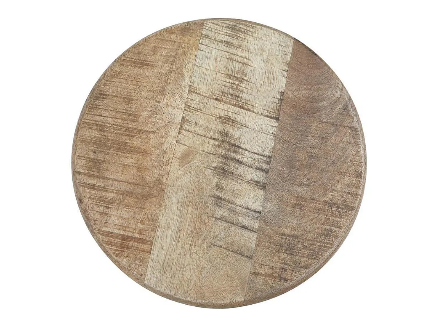 Mesa De Centro* Mesa 36x46-61x36 cm Madeira natural clara preta Avola av1730-63 Castanho