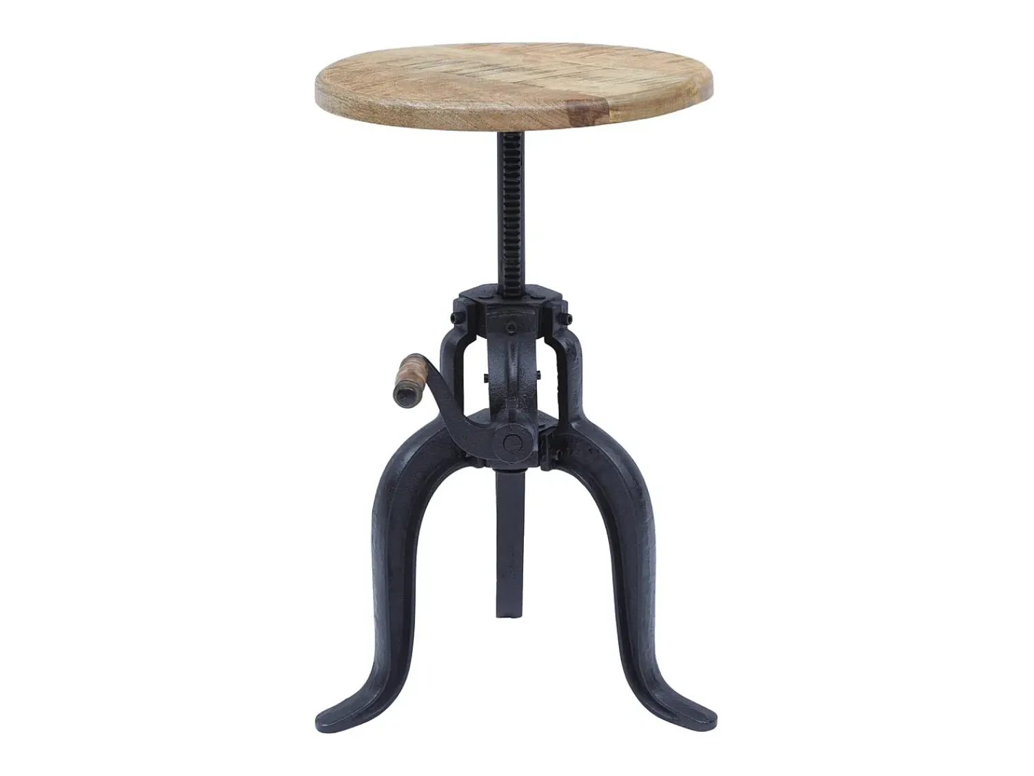 Mesa De Centro* Mesa 36x46-61x36 cm Madeira natural clara preta Avola av1730-63 Castanho