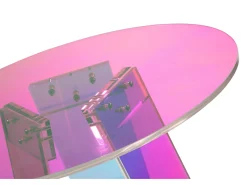 Mesa De Centro| Mesa 40x45x40 cm Multicolor modig m75-40 Transparente / Multicor