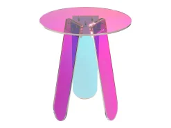 Mesa De Centro| Mesa 40x45x40 cm Multicolor modig m75-40 Transparente / Multicor