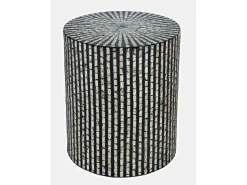 Mesa 40,5x46x40,5 cm preta Avola AV1730-28B^ Mesa De Centro