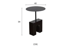 Mesa De Centro| Mesa 40x54x40 cm Preta modig m99 Preto
