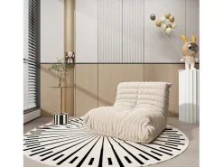 Mesa De Centro| Mesa 35x53x35 cm Preto branco dourado modig m29 Preto / Branco / Dourado
