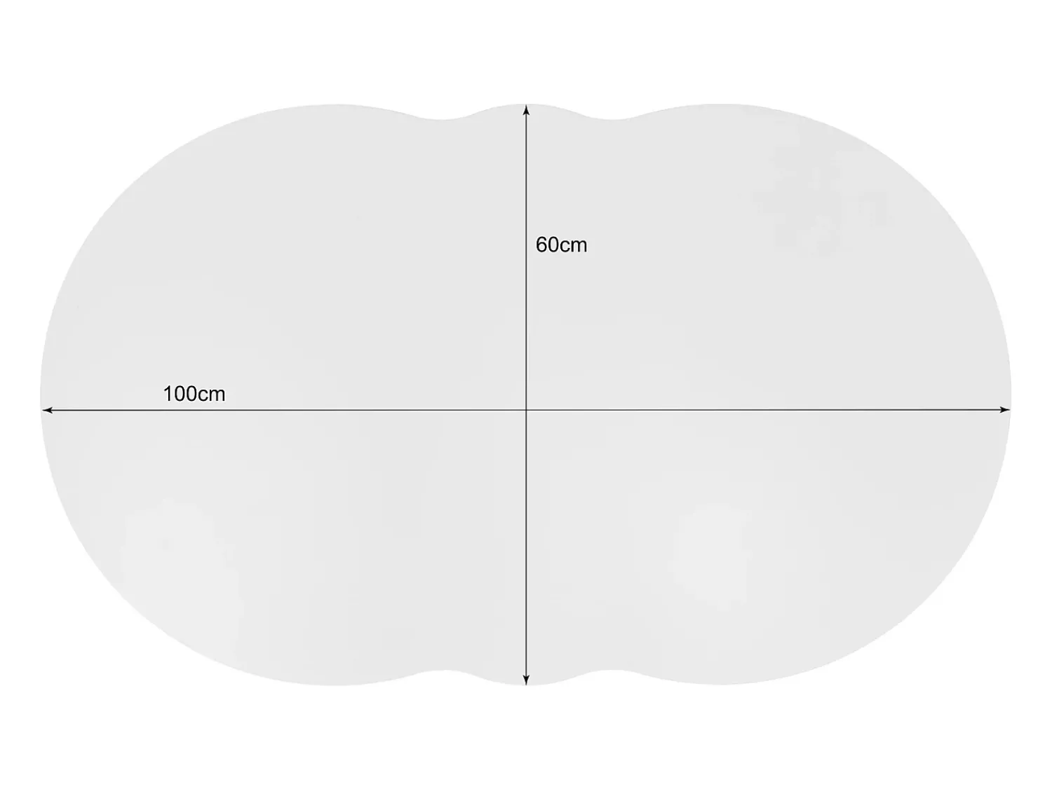 Mesa De Centro|ModernLuxe Mesa de centro com gavetas e compartimento aberto - tampo em forma de nuvem - Branco