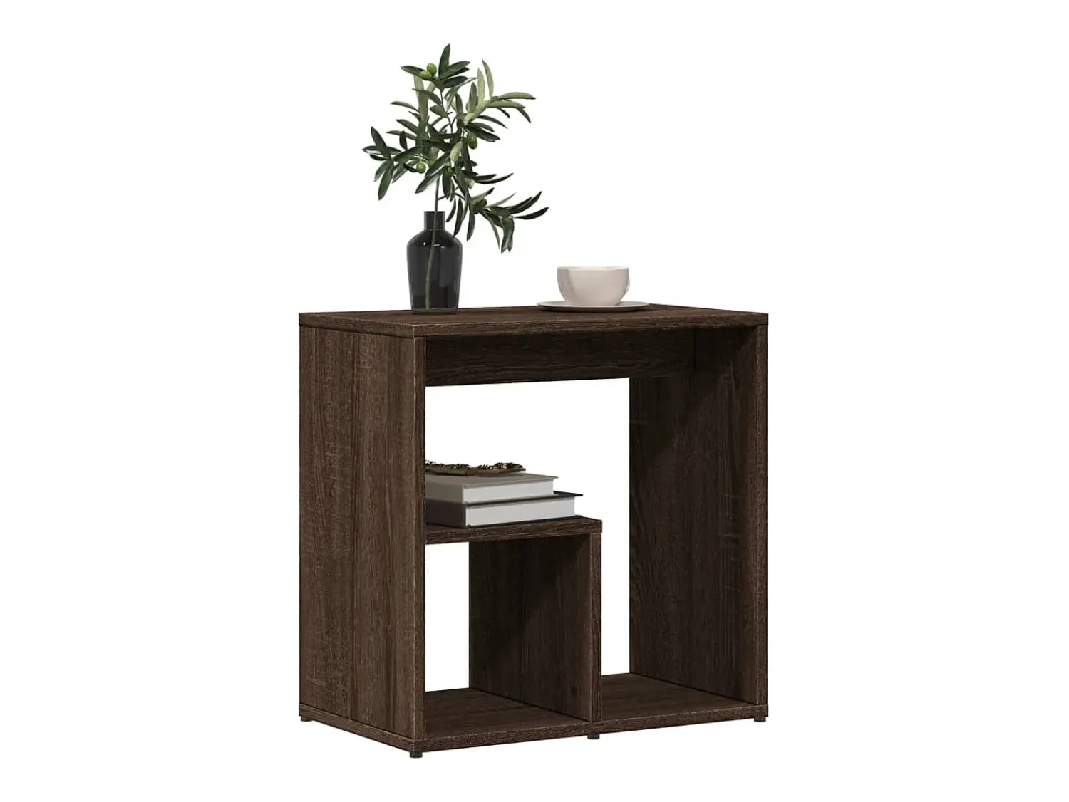 Mesa De Apoio|vidaxl Mesas apoio 2pcs 50x30x50cm derivados madeira carvalho castanho Natural claro