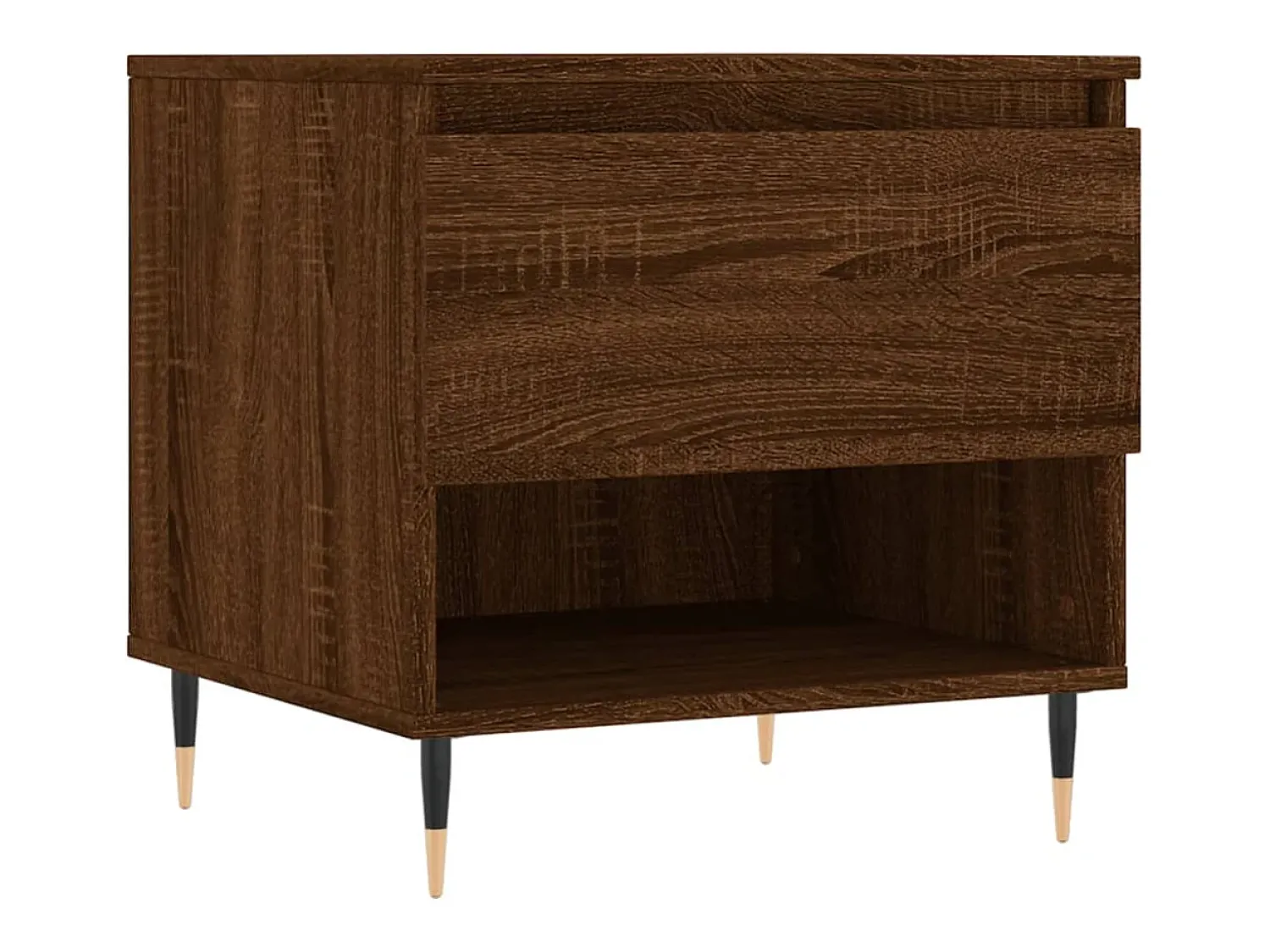 Mesa De Centro|vidaxl Mesas centro 2 pcs 50x46x50 cm deriv. madeira carvalho castanho Natural claro