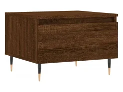 vidaxl Mesas centro 2 pcs 50x46x35 cm deriv. madeira carvalho castanho^ Mesa De Centro