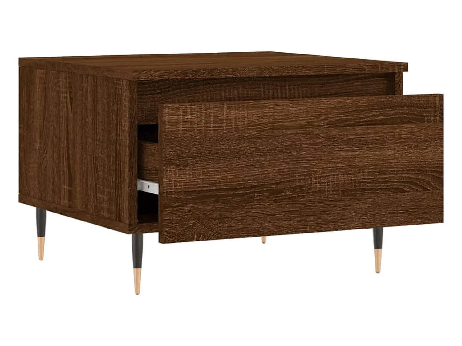 vidaxl Mesas centro 2 pcs 50x46x35 cm deriv. madeira carvalho castanho^ Mesa De Centro