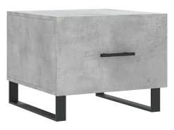 Mesa De Centro| Mesas centro 2 pcs 50x50x40 cm madeira processada cinza cimento PT620151 Cinzento