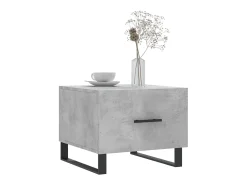 Mesa De Centro| Mesas centro 2 pcs 50x50x40 cm madeira processada cinza cimento PT620151 Cinzento