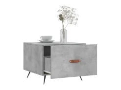 Mesa De Centro| Mesas centro 2 pcs 50x50x40 cm madeira processada cinza cimento PT833694 Cinzento