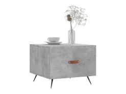 Mesa De Centro| Mesas centro 2 pcs 50x50x40 cm madeira processada cinza cimento PT833694 Cinzento