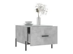 Mesa De Centro| Mesas centro 2 pcs 50x50x40 cm madeira processada cinza cimento PT782856 Cinzento