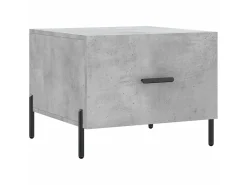 Mesa De Centro| Mesas centro 2 pcs 50x50x40 cm madeira processada cinza cimento PT782856 Cinzento
