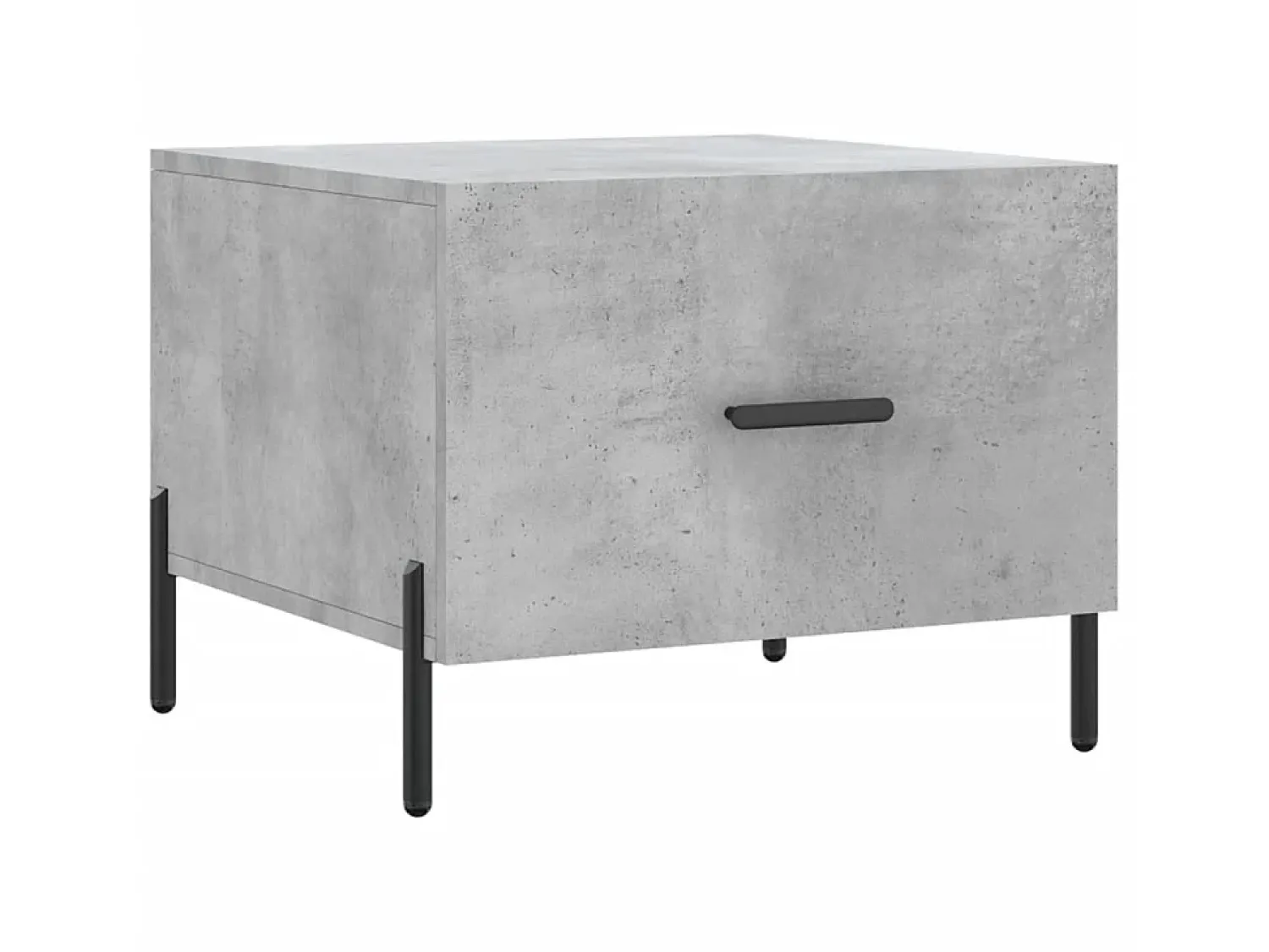Mesa De Centro| Mesas centro 2 pcs 50x50x40 cm madeira processada cinza cimento PT782856 Cinzento
