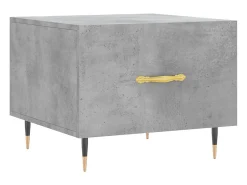 Mesa De Centro* Mesas centro 2 pcs 50x50x40 cm madeira processada cinza cimento PT778267 Cinzento