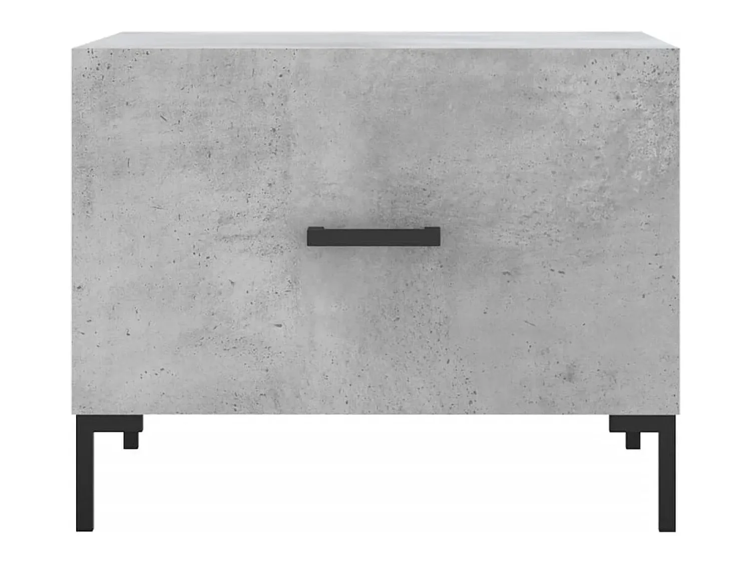 vidaxl Mesas centro 2 pcs 50x50x40 cm madeira processada cinza cimento^ Mesa De Centro