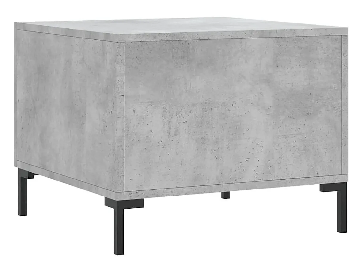 vidaxl Mesas centro 2 pcs 50x50x40 cm madeira processada cinza cimento^ Mesa De Centro