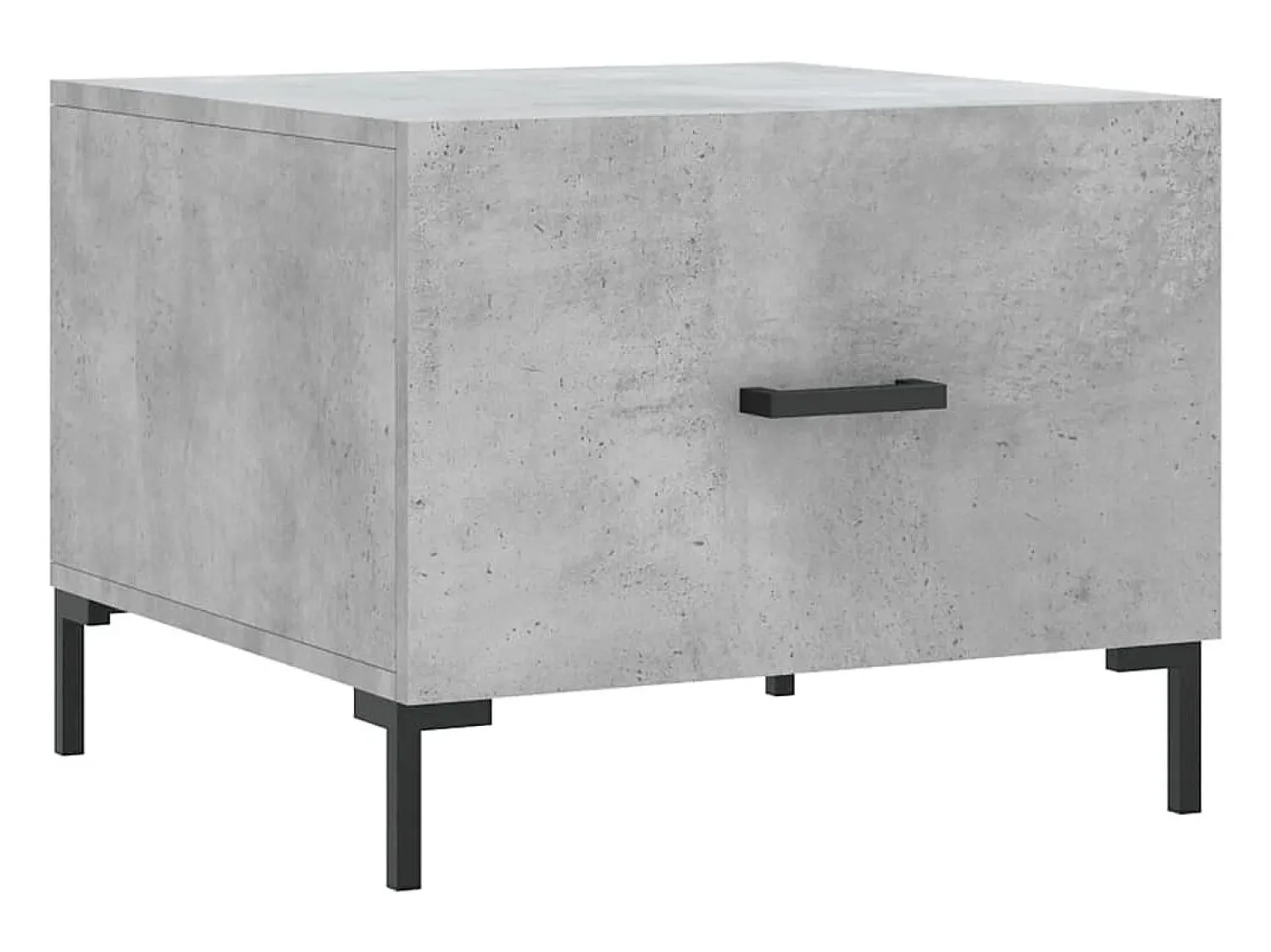 vidaxl Mesas centro 2 pcs 50x50x40 cm madeira processada cinza cimento^ Mesa De Centro