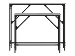 Consola| Mesas consola 2 pcs derivados de madeira sonoma PT950955 Cinzento
