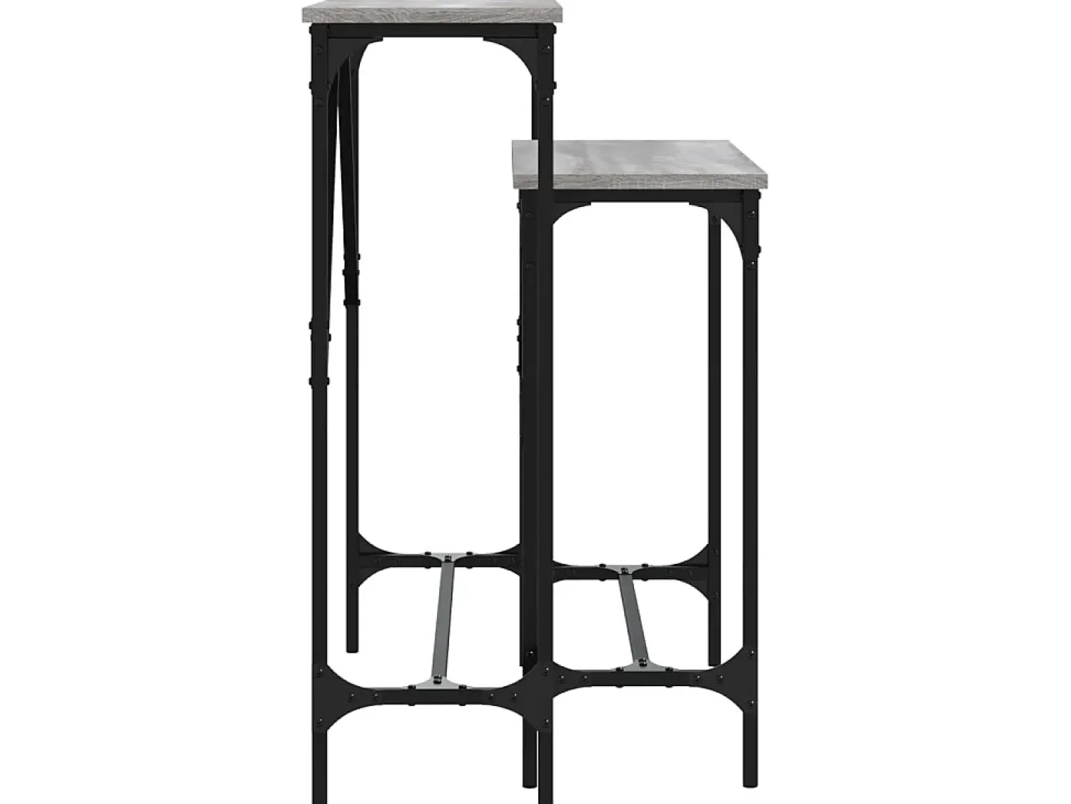 Consola| Mesas consola 2 pcs derivados de madeira sonoma PT950955 Cinzento