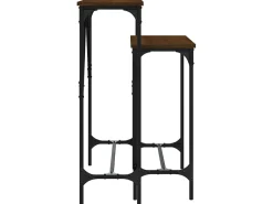 Consola| Mesas consola 2 pcs derivados de madeira carvalho PT419123 Castanho