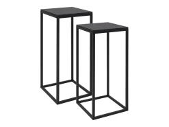 vidaxl Mesas de apoio 2 pcs aço^ Mesa De Apoio