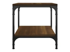 Mesa De Apoio*vidaxl Mesas de apoio 2 pcs derivados madeira carvalho castanho Natural claro
