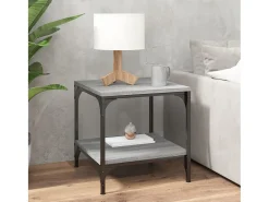 Sale Mesas de apoio 2 pcs 40x40x40 cm derivados madeira cinza sonoma PT466146 Cinzento